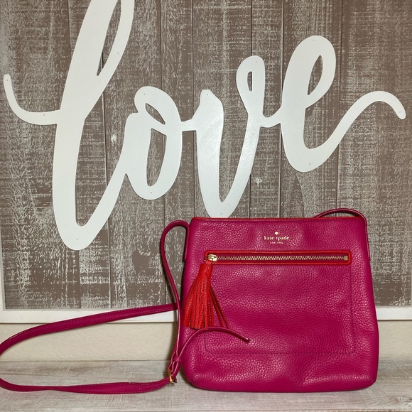 Kate spade pink crossover purse - Picture 1 of 4